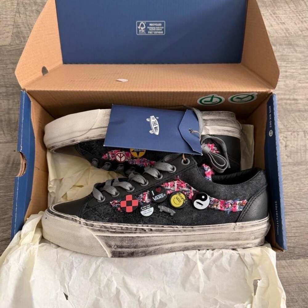 Vans Style 36 Decon SF Size Men 7.5 Black Multicolor Tweed